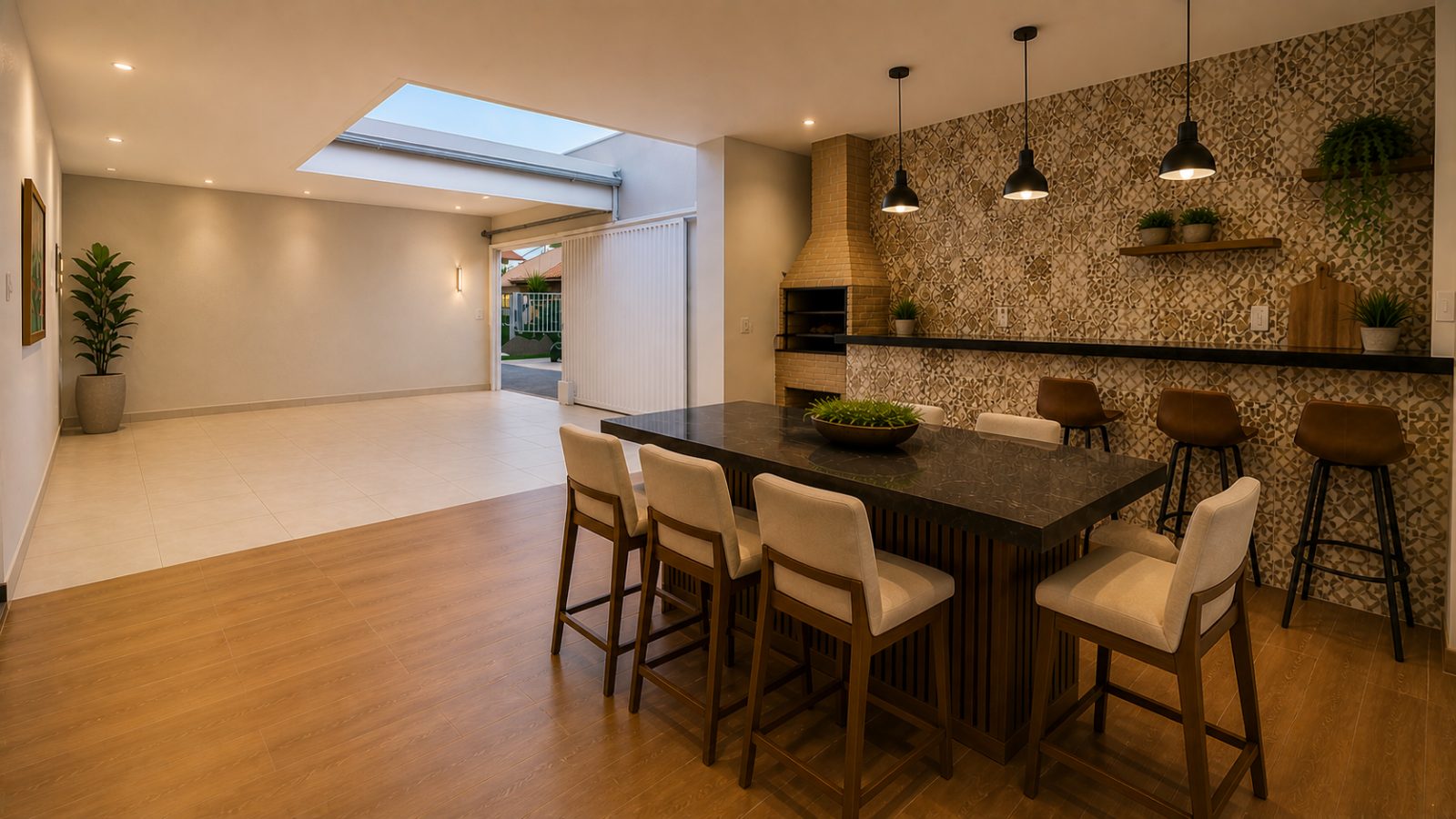 Casa linear 3 quartos com área gourmet e projeto aprovado para 3 apartamentos no Iguaçu