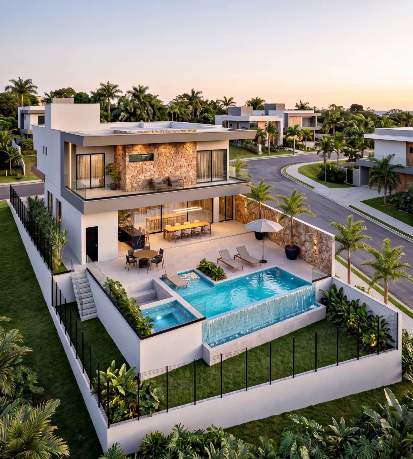 Casa de esquina com 4 suítes, piscina com borda infinita e garagem para 6 carros no Gran Royalle — foto 3
